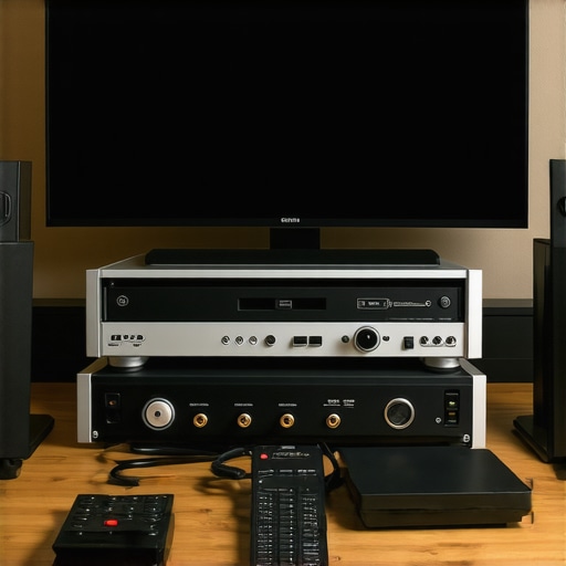 Person using a colorimeter to calibrate a home theater projector
