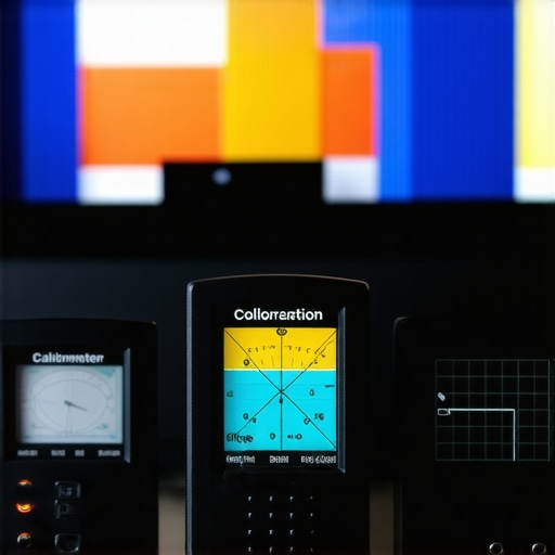 A detailed shot of calibration tools used for maintaining a home cinema system, emphasizing precision equipment.