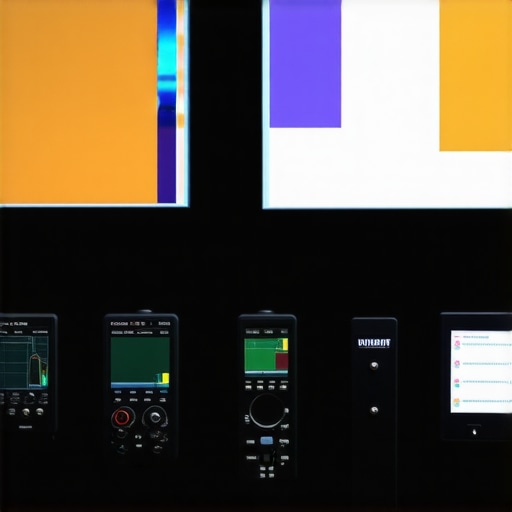 A technician calibrating home theater equipment with precise tools