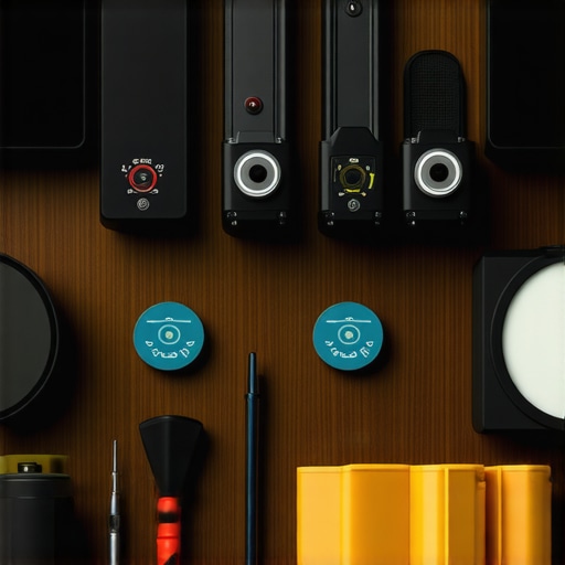 Professional calibration tools used for maintaining video and audio quality in a home theater.