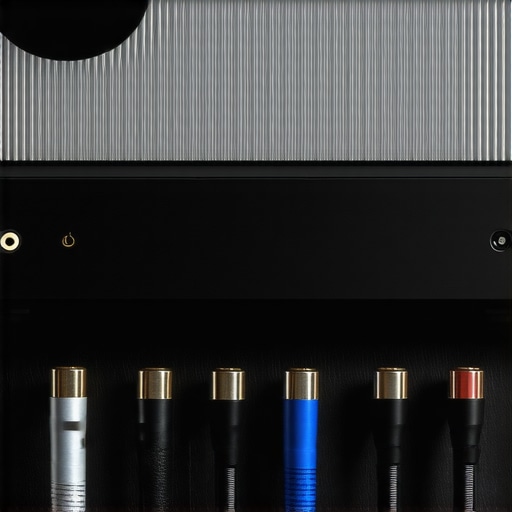 Technician adjusting HDMI cables on home theater receiver