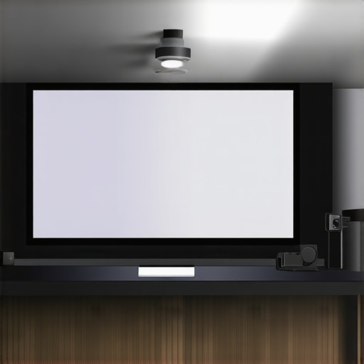 Home theater projector positioned with ample clearance and external cooling fans.