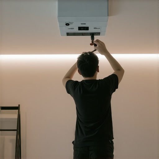 The Easiest Way to Align a Projector on a Sloped Ceiling