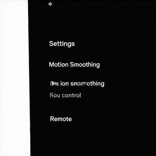 User turning off motion smoothing settings on a home projector to reduce soap opera effect.