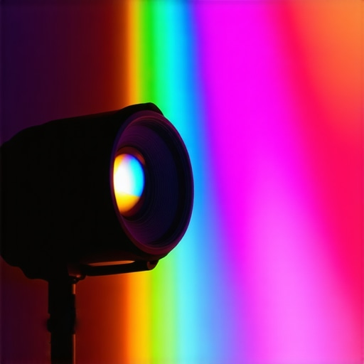 A well-calibrated projector displaying vibrant image on matte screen in controlled lighting