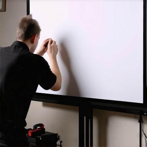 The Fix for a Sagging Fixed-Frame Projection Screen