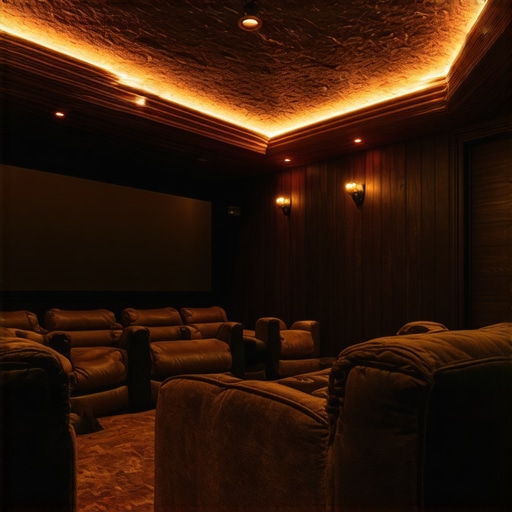 A close-up of heated leather theater seats with visible heating pads underneath