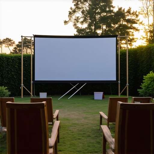 How to Secure Your Projector Screen During a Movie Night Outdoors