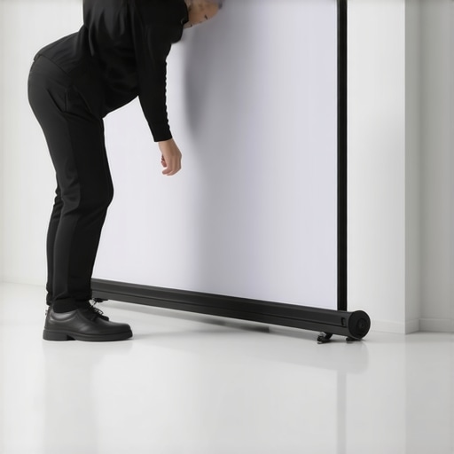 How to Stop Your Floor-Rising Screen From Leaning to One Side
