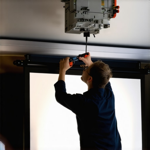 How to fix a sagging motorized projection screen