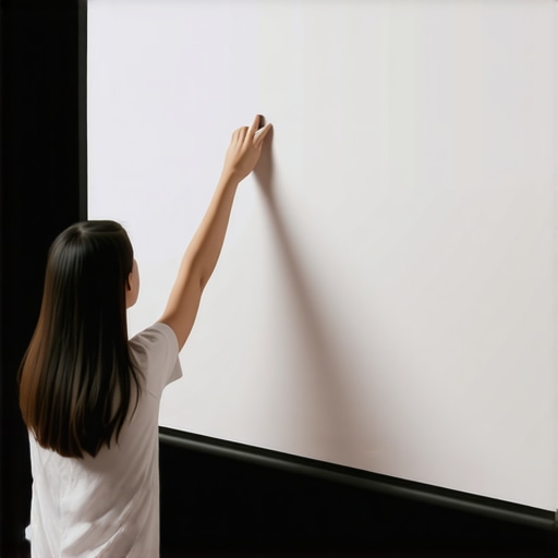 How to get rid of wrinkles in a pull-down projection screen