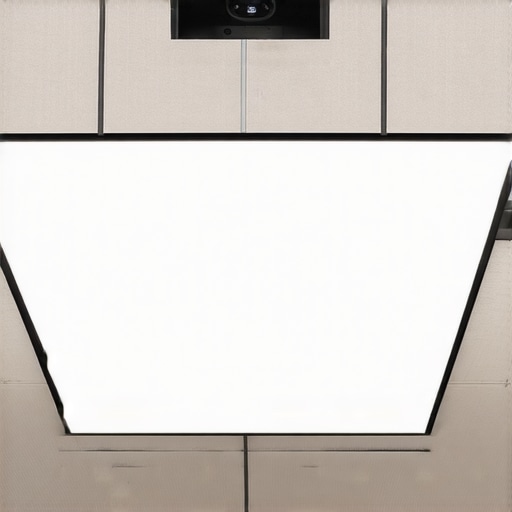 How to hide a projector screen inside a ceiling soffit