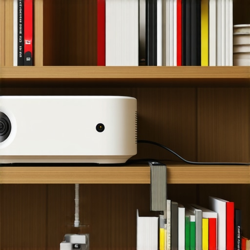 How to mount a projector on a bookshelf securely