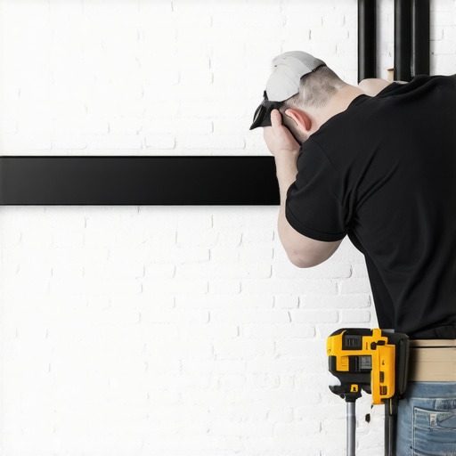 How to mount a soundbar to a brick wall without making a mess