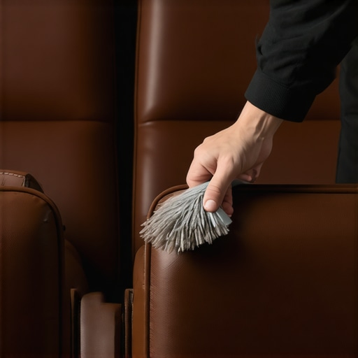 How to remove ink stains from leather theater seating