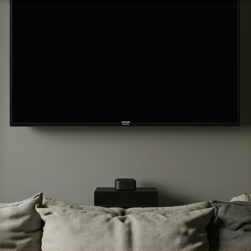 The best way to mount a center channel speaker above a screen