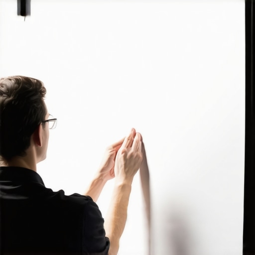 The best way to patch a hole in a white projection screen
