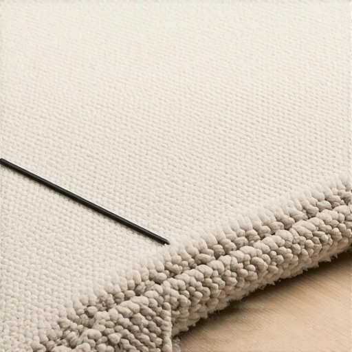 The best way to run speaker wire under a rug without a bump