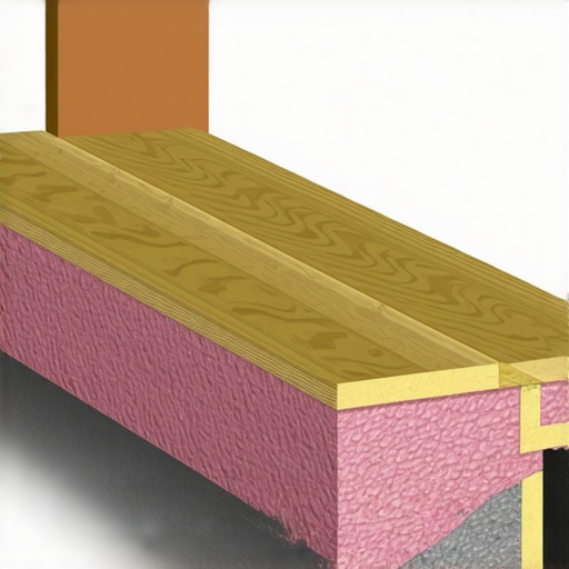 Anatomy of a sound-dampened theater riser Internal construction of a home theater seating platform with insulation and joists