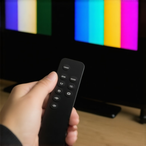 A close-up view of the Apple TV 4K menu for changing audio format to troubleshoot sound issues.