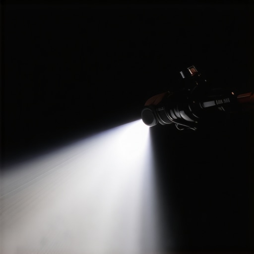 A technician using an air blower to remove dust from a professional projector lens to maintain image clarity.