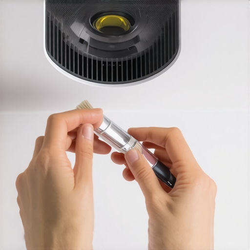 Dust removal from a projector to prevent fan noise