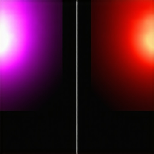 Comparison of Screen Gain Hot-spotting Visual demonstration of hot-spotting on a high-gain projection screen vs uniform 1.0 gain screen.