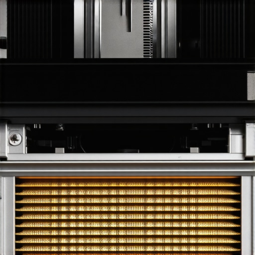 A dusty projector air filter and cooling fan showing signs of heat stress.