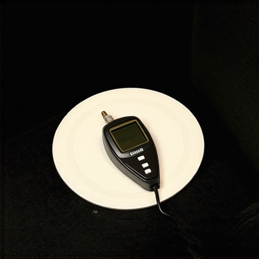 Essential Home Cinema Calibration Tools Calibration disc and light meter on theater seating