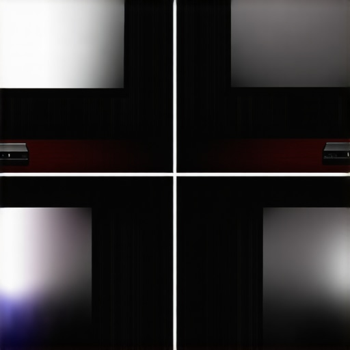 A visual comparison of how high gain projection screens cause hot spotting versus the uniform light of a matte screen.
