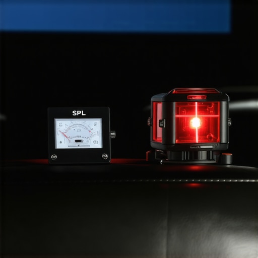 Professional tools used for calibrating home theater audio and maintaining equipment.