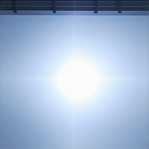 Example of projector screen hot spotting and the benefit of dark walls for contrast.