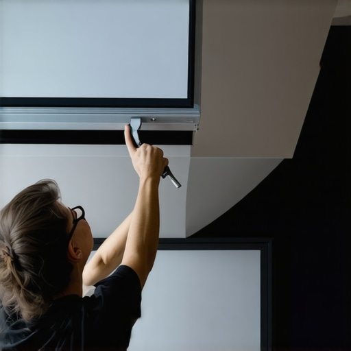 How to fix a motorized screen that is stuck in the ceiling