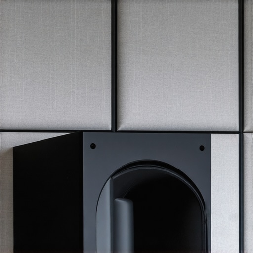 How to hide a massive subwoofer behind an acoustic panel