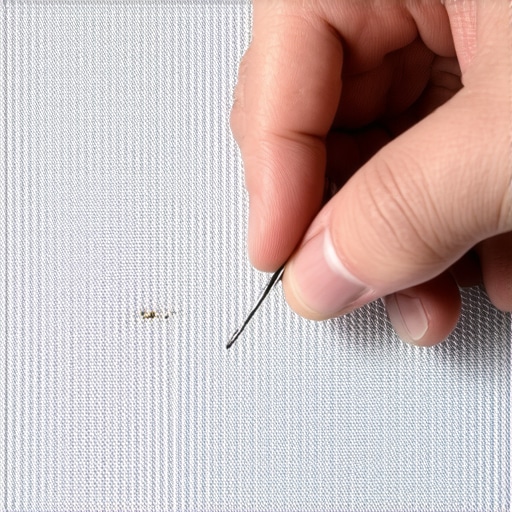 How to repair a snag in your micro-perforated acoustic screen
