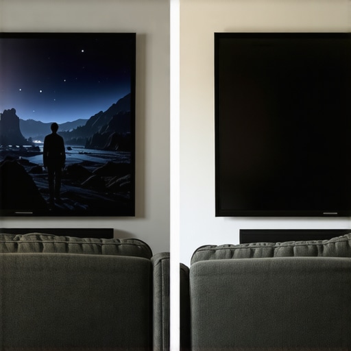 Comparison of projector contrast in a white-walled room vs a black-treated cinema room