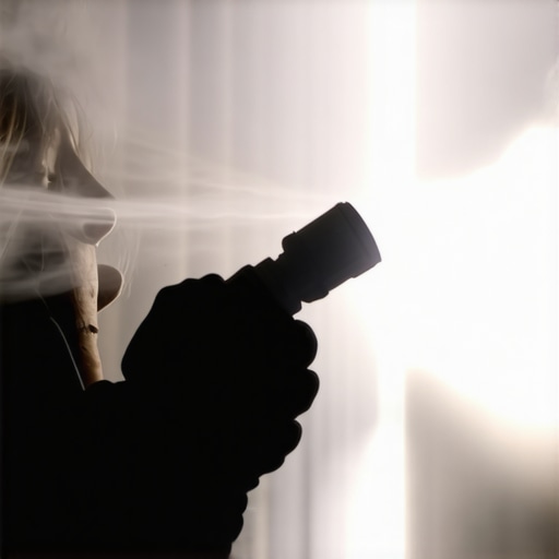 Maintaining Projector Optics for Better Clarity A person cleaning a home theater projector lens with a professional air blower tool.