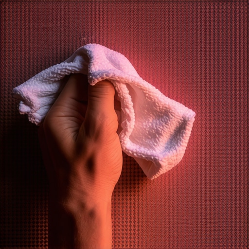 Cleaning dust from a perforated projector screen material