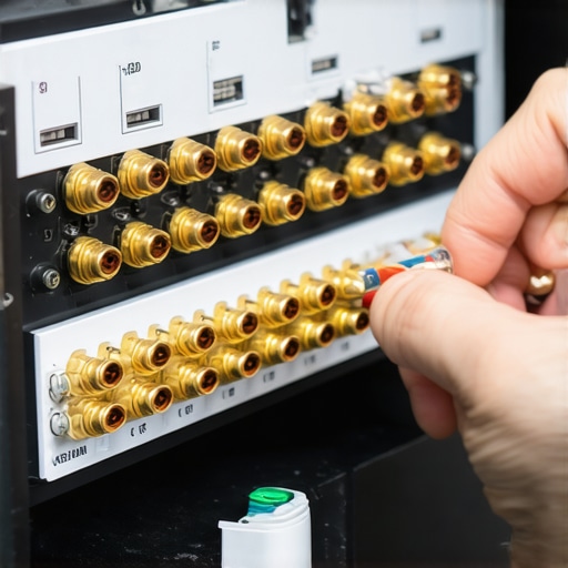 Applying contact enhancer to speaker wires to prevent corrosion