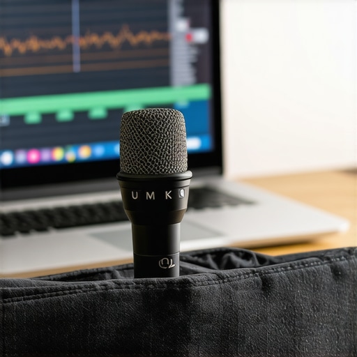 UMIK-1 microphone and REW software used for home theater subwoofer calibration.