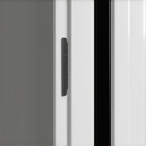 Professional Theater Door Light Seal Close up of a black rubber gasket on a door frame to block ambient light.