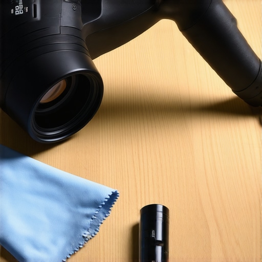 Professional projector cleaning tools A rubber air blower and cleaning kit for home theater maintenance.