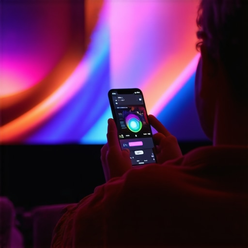 Calibrating home theater projector colors using a smartphone application