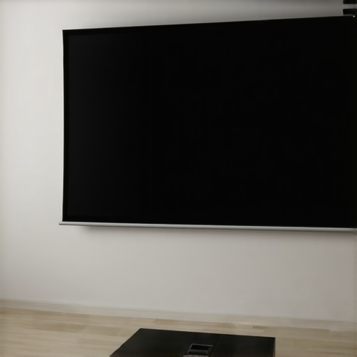 A projector screen showing poor contrast and hot spotting due to incorrect screen gain