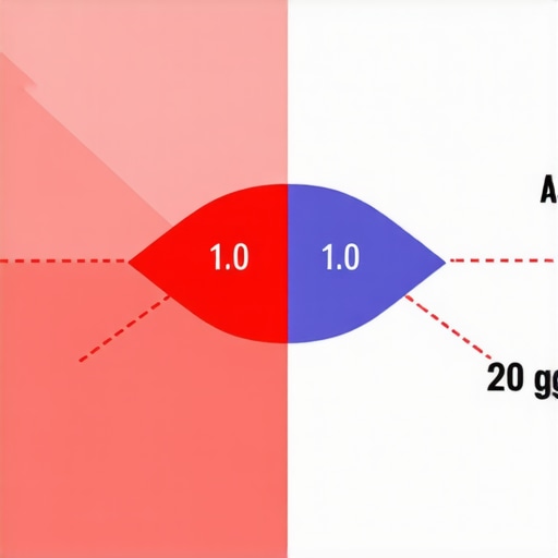 Diagram comparing viewing angles and light reflection between low-gain and high-gain projector screens