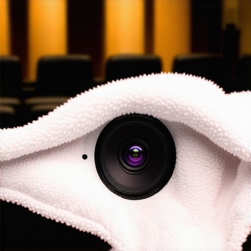 Microfiber cloth cleaning a high-end projector lens to prevent scratches.