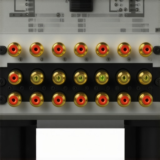 Proper Speaker Wire Connections Using Banana Plugs Close up of banana plugs connected to an AV receiver to prevent short circuits and clicking.