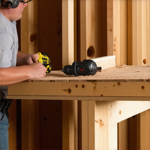 DIY projector mount reinforcement using plywood and joist anchoring