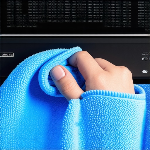 Safe cleaning techniques for home theater electronics Cleaning adhesive residue from an AV receiver with a microfiber cloth