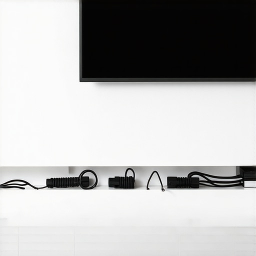 The Best Way to Organize Cables Behind a Wall-Mounted TV